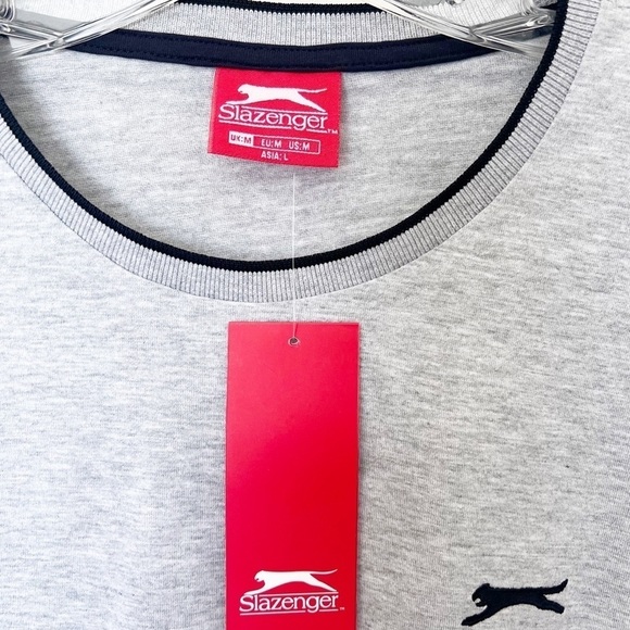 Slazenger Gray Short Sleeve T Shirt Size Medium - Picture 2 of 5